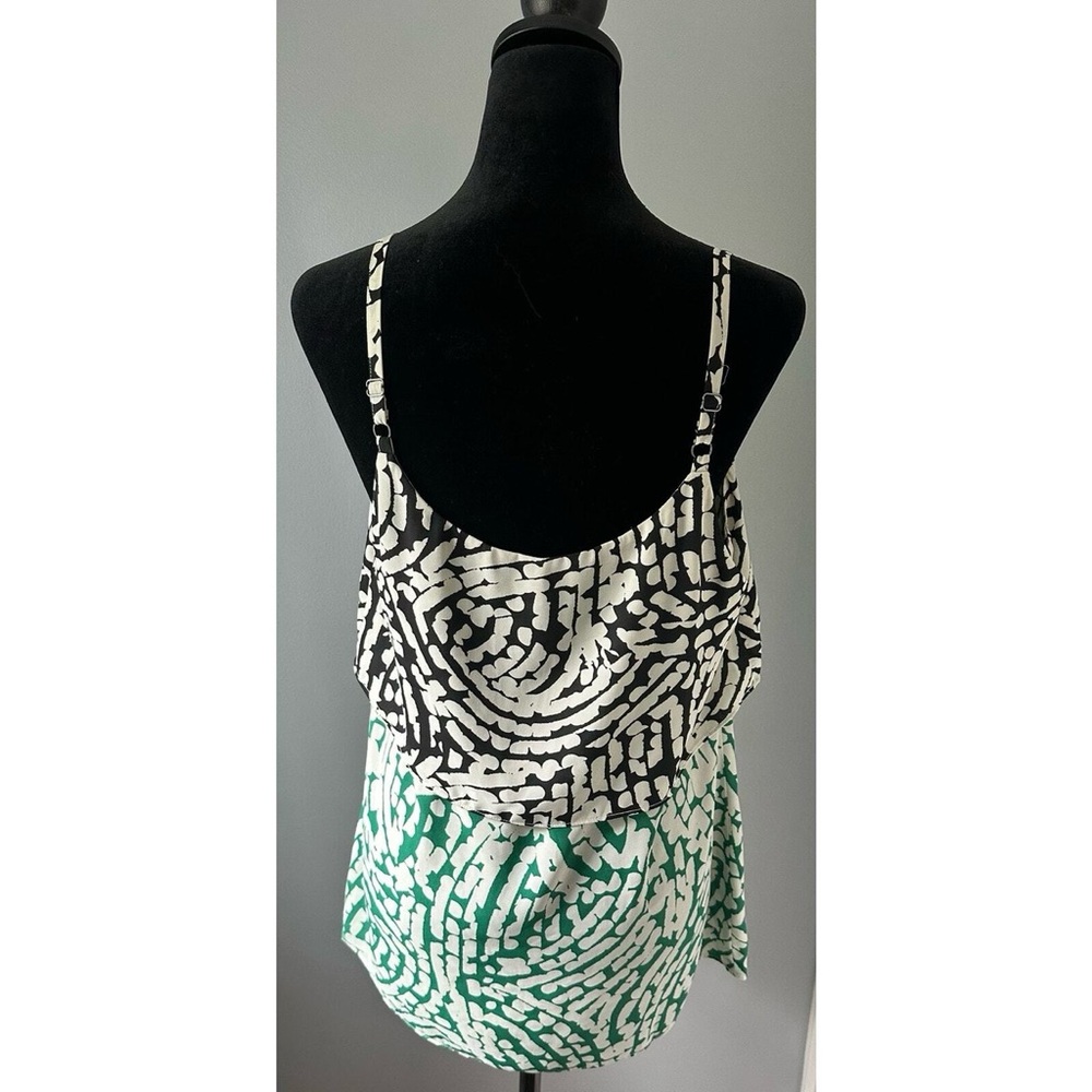 Cabi Two-Tone Printed Overlay Cami Shirt - Picture 7 of 7